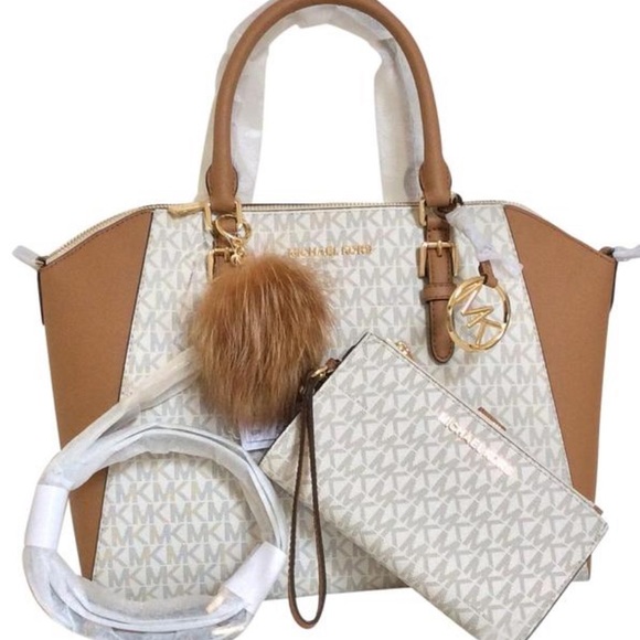 Michael Kors Handbags - 3pcs Michael Kors Ciara lg TZ Satchel